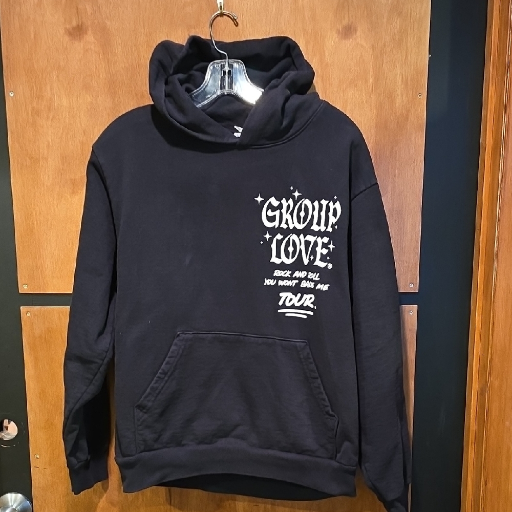 Los Angeles Apparel Black Hoodie with White Graphic